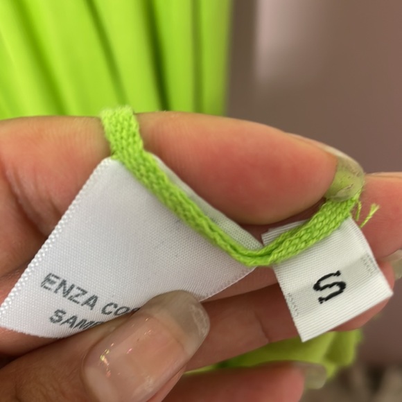Enza Costa Silk Racerback Dress in Lime - Picture 5 of 5